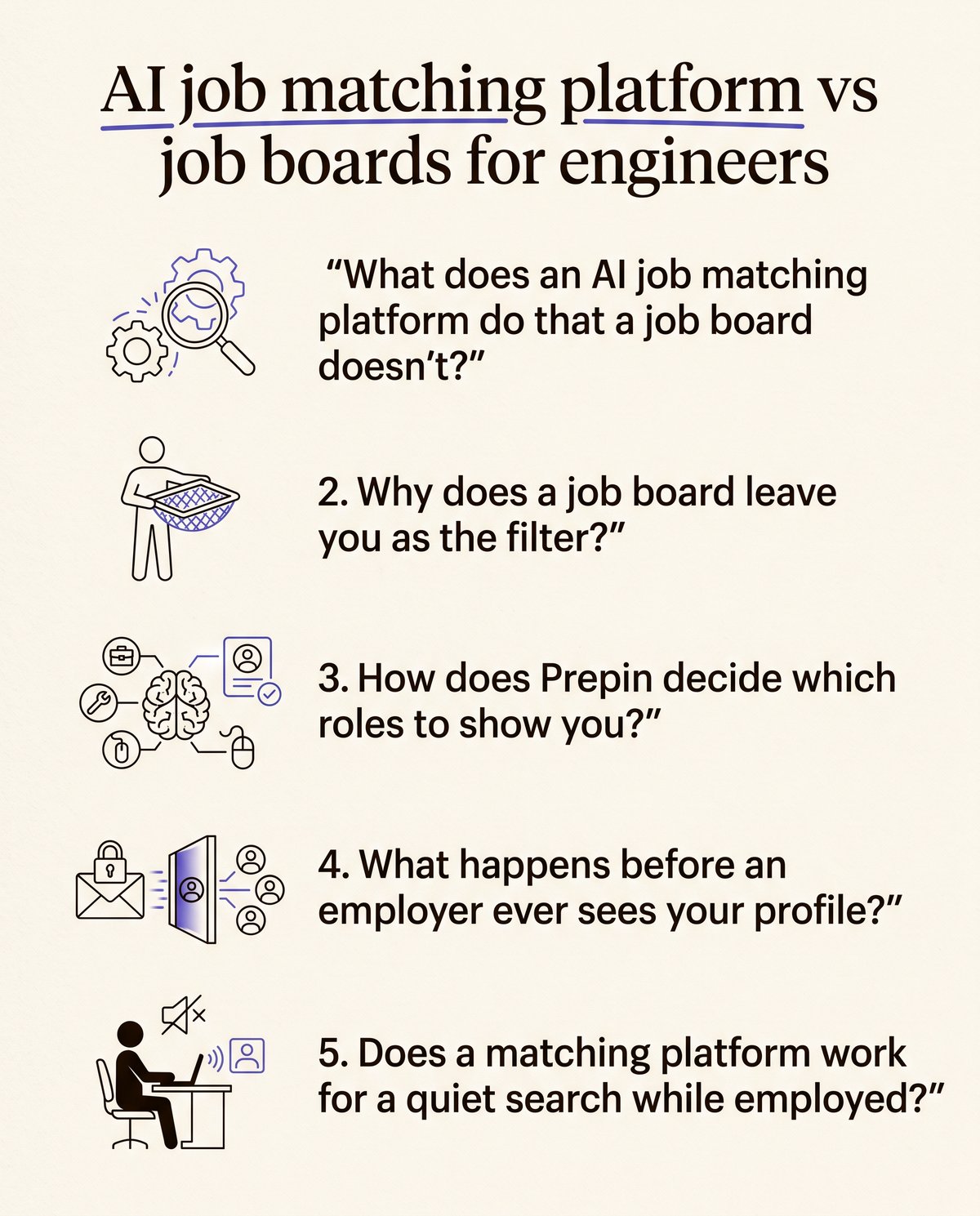 AI job matching platform vs job boards for engineers - at a glance