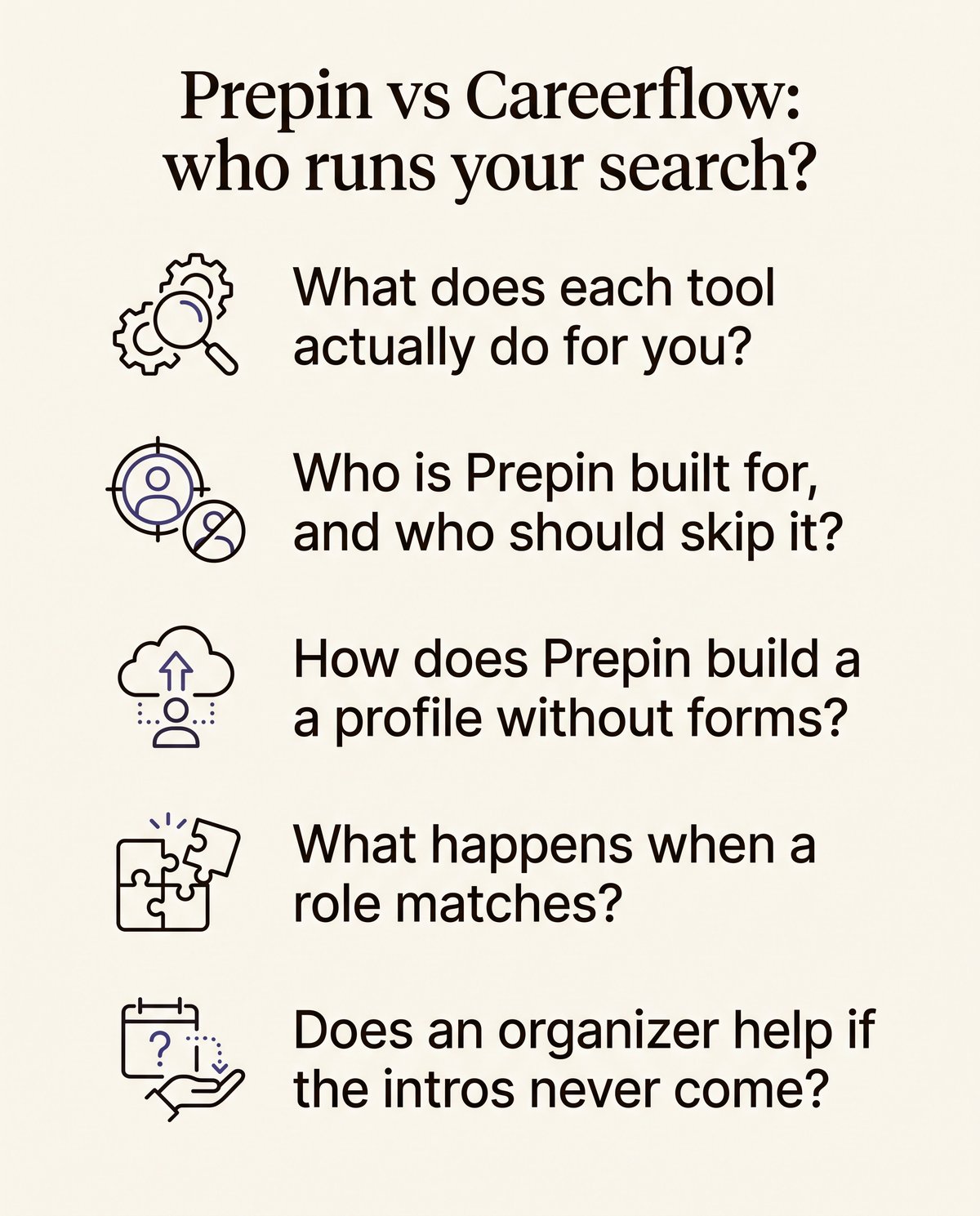 Prepin vs Careerflow: who runs your search? - at a glance